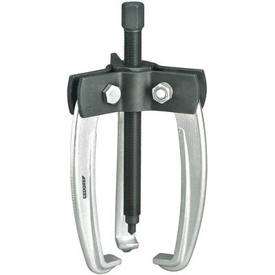 Two-armed puller with forged hooks and threaded spindle, suitable for removing tightly fitted components such as bearings.