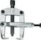 A three-arm metal puller with a central thread for safely removing gears or bearings.