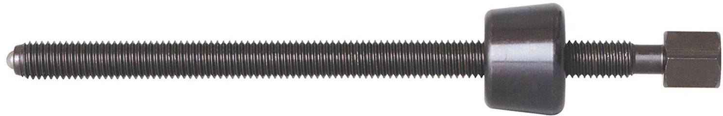 A long, black threaded bolt with a hexagonal end and a tapered sleeve. Used for mechanical fastenings.