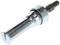 Metal expanding wall plug with screw and cylindrical body, used for anchoring in walls.