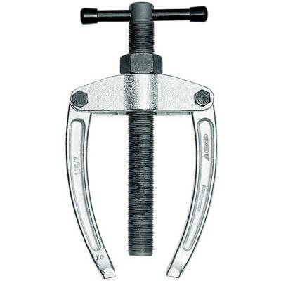Two-arm puller with central screw; a tool for dismantling metal components, such as bearings or gears.