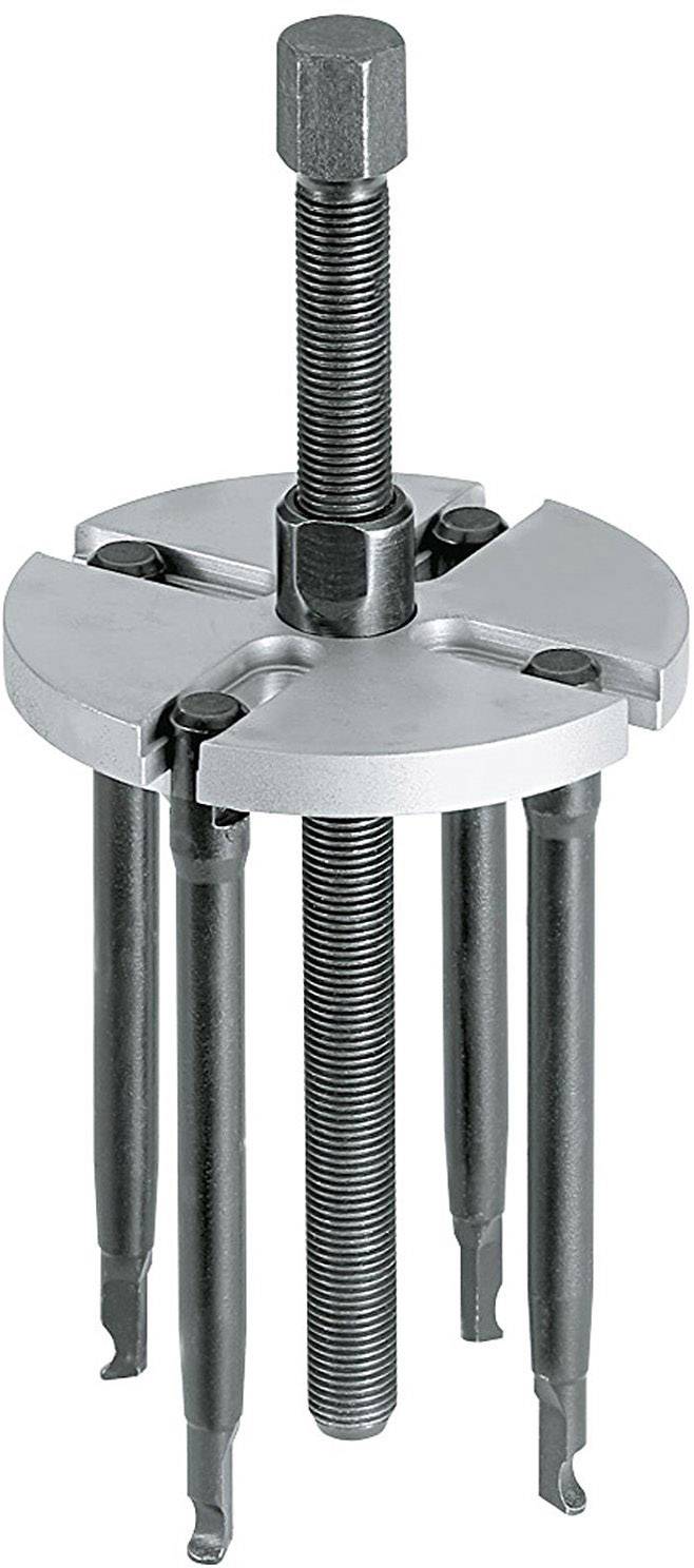 Four-arm puller with a central screw, used for removing seized bearings or components from a shaft.