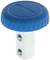 A blue round rotating handle with a metal rod and screw connections, from the GEDORE brand, used for manual craft activities.
