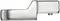 A silver, gleaming metal tool with a long, flat handle and a short, right-angled extension at the top.