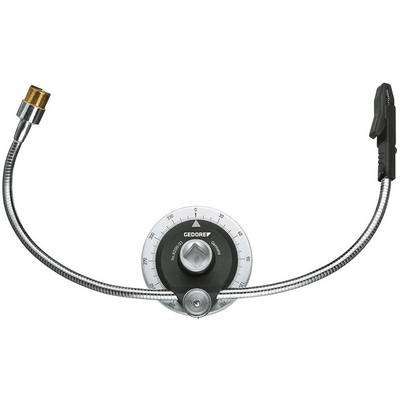 A torque angle gauge with a flexible shaft and scale in degrees. GEDORE model for precise measurement of rotational angles.