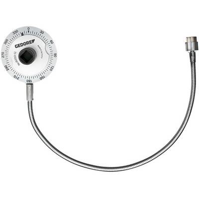 'Torque angle gauge by Gedore with flexible extension and scale from 0 to 360 degrees, for precise torque measurement.'