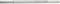 A cylindrical metal pipe lying horizontally and composed of shiny, silver-coloured material.