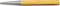 A yellow grain with a silver tip, on which is written '0.90 CARBON STEEL GERMANY'.