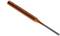 An orange-coloured hand tool, similar to a chisel, with a long, slender handle and a metallic tip.