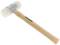 Wooden hammer with a plastic head and the 'GEDORE' brand on the handle. Used for gentle striking without causing damage.