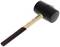 Rubber mallet with wooden handle, marked with "GEDORE", resting on a white background.