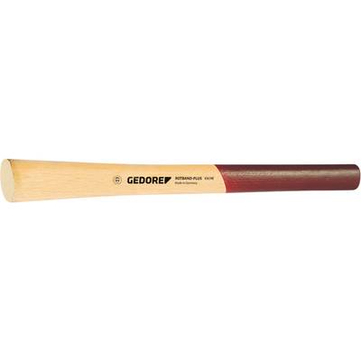 Wooden handle of a hand tool with the inscription 'GEDORE' and 'Made in Germany'.