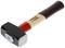 A black hammer with a red and wood-coloured handle lies on a white background. The word 'GELDER' is printed on the head of the hammer.