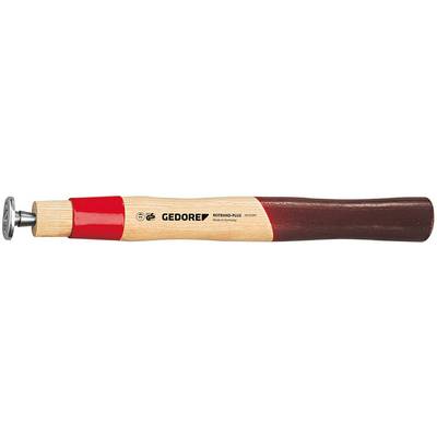 Wooden-handled chisel with a steel blade, shown from the side. Handle is two-coloured, with red and natural wood tones. 'GEDORE' brand mark and 'Herkules' text visible.