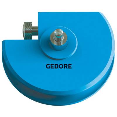 Blue torque wrench by Gedore with a circular design and adjustable mechanism, used for precise screw work.