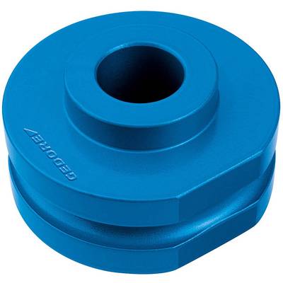 A round, blue metal device with a central aperture. It has an inscription 'GEDORE' and is presumably used as a tool or component.