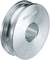 Silver metal roller with engraving 'Gedore', cylindrical shape, central bore, slightly glossy surface.
