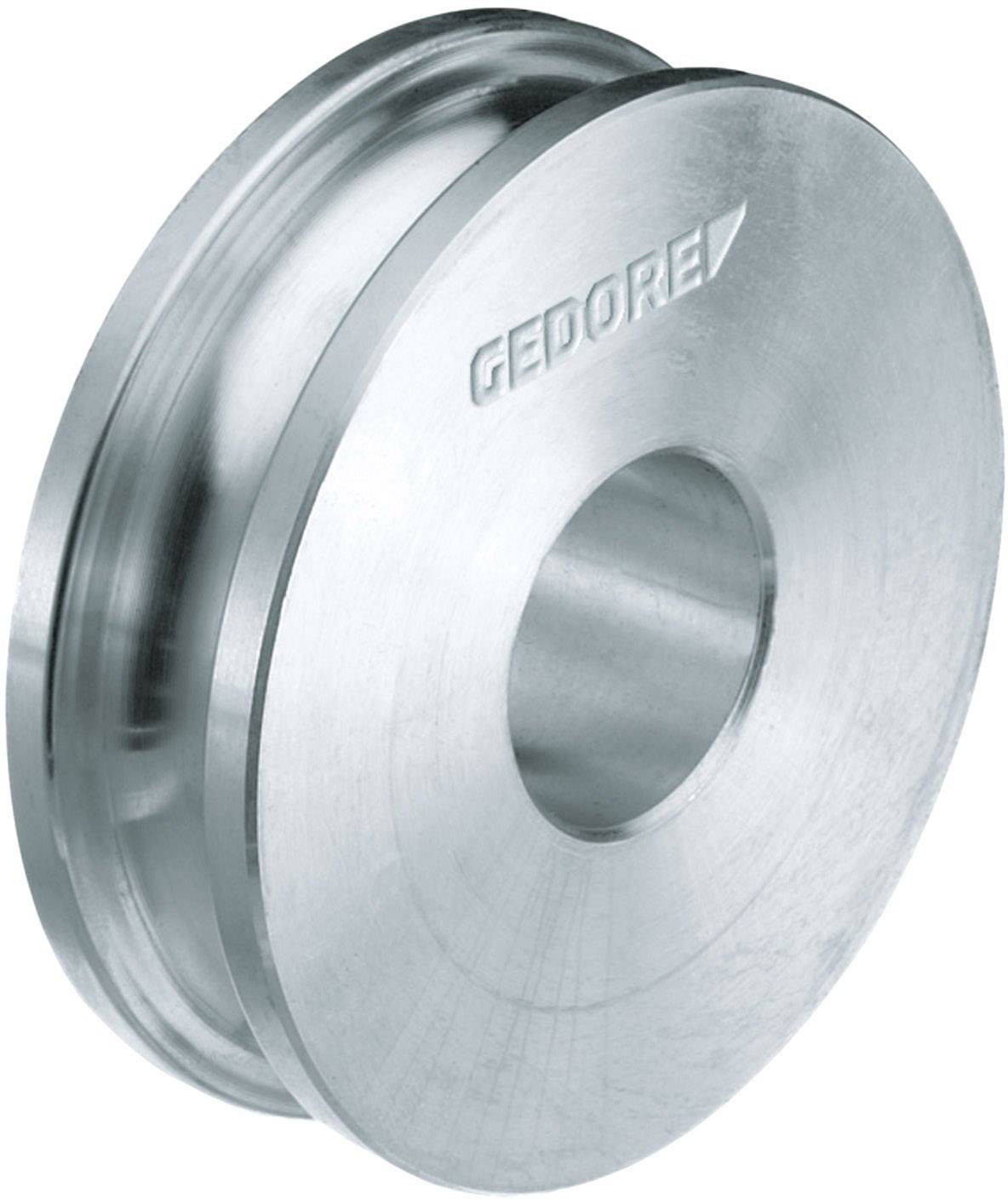 Ribbed metal pulley with 'Gedore' inscription on the surface, suitable for machinery or technical applications.