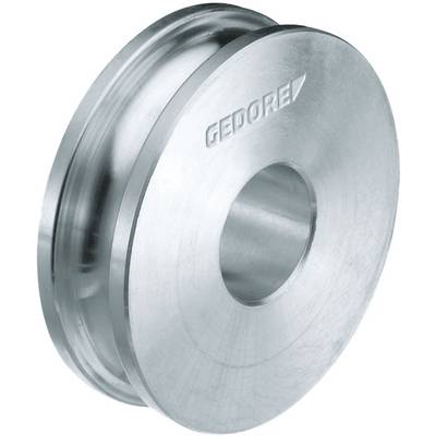 Ribbed metal pulley with 'Gedore' inscription on the surface, suitable for machinery or technical applications.