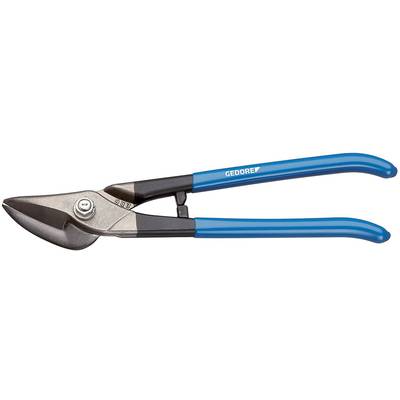 A blue metal scissors with a sturdy, metallic cutting head and ergonomic handles.