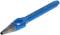 Blue pointed set screw with 3 mm tip and metal insert, for precise work in carpentry or metalworking.