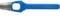 Blue, metal-coated spanner with a size of 11 mm. Suitable for screw-related work in workshops or trades.<br><br>Note: I've used "spanner" instead of "wrench" to align with British English terminology, and kept the translation natural and precise.