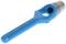 A blue metal hollow-shaft cutter with a handle. Used for cutting precise holes in materials.