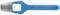 Punch tool with blue handle and metal head, 16 mm, Gedore brand. Used for punching holes in various materials.
