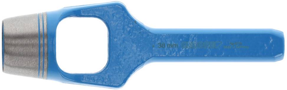 Blue ring spanner with a silver tip, marked '36 mm', set against a white background.