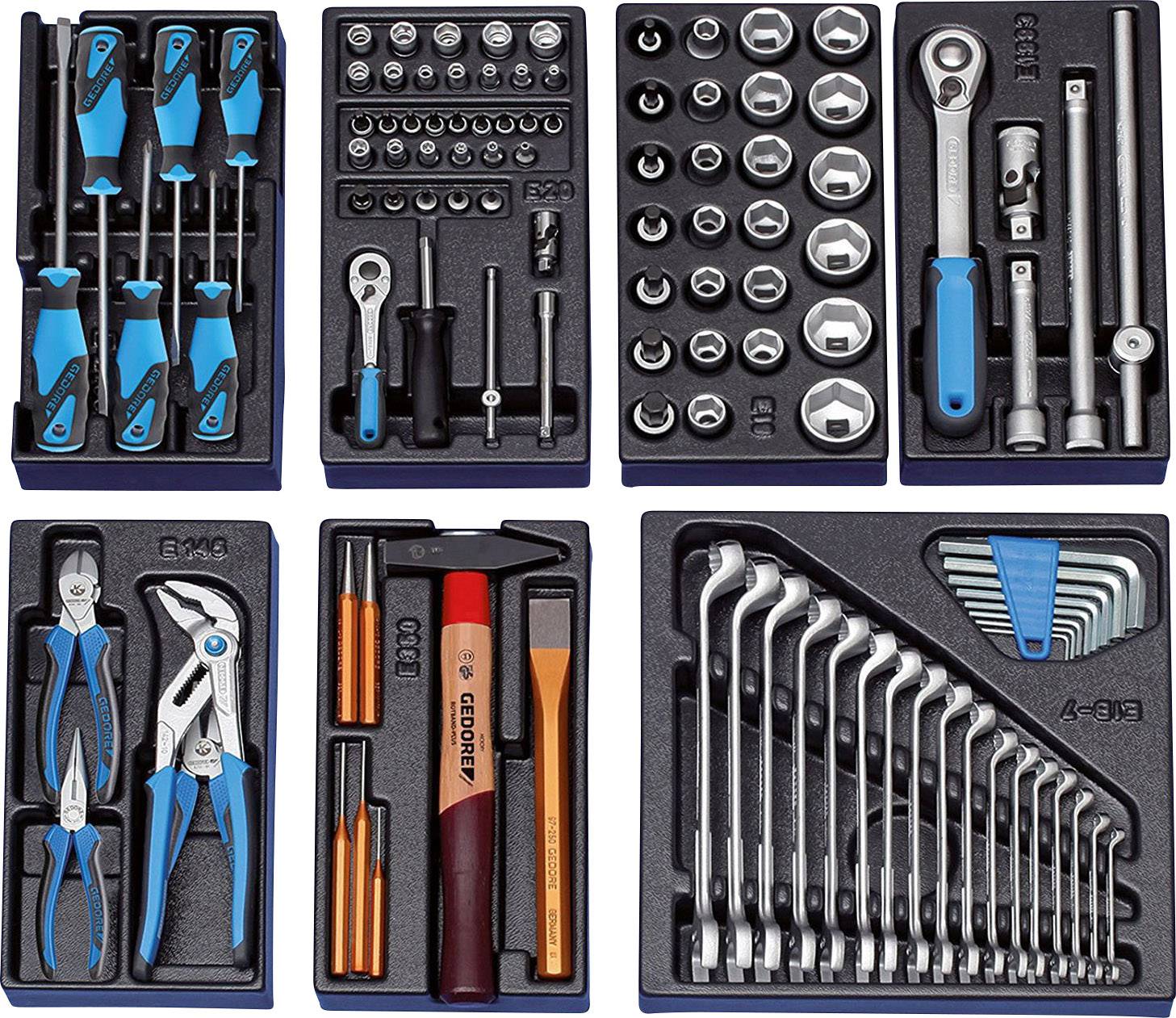 Gedore 1500 ES-01 Tool kit 104-piece |