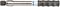 Torque wrench with ergonomic handle and metal head, ideal for precisely tightening screws and nuts.