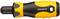 Yellow and black screwdriver handle with 'GEDORE' printed on it, suitable for various bits, ergonomically designed for comfortable grip.