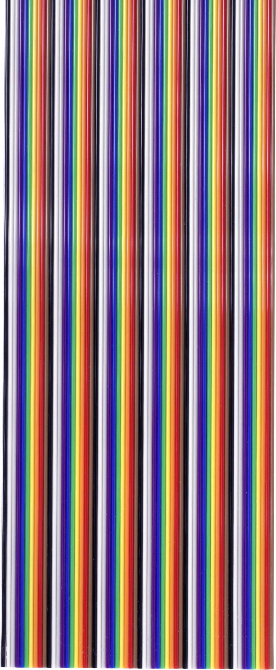 TRU COMPONENTS TC-7638600 Data cable Contact spacing: 1.27 mm 60 x 0.08 mm² Multicolour 30 m