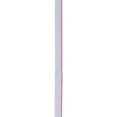 A flat, grey cable with multiple cores, which has a red edge at one end. It appears to be a ribbon cable.