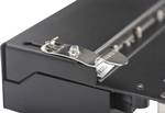DIN rail mounting set for desktop patch panel, 2x M5 screws, 2x DIN rail