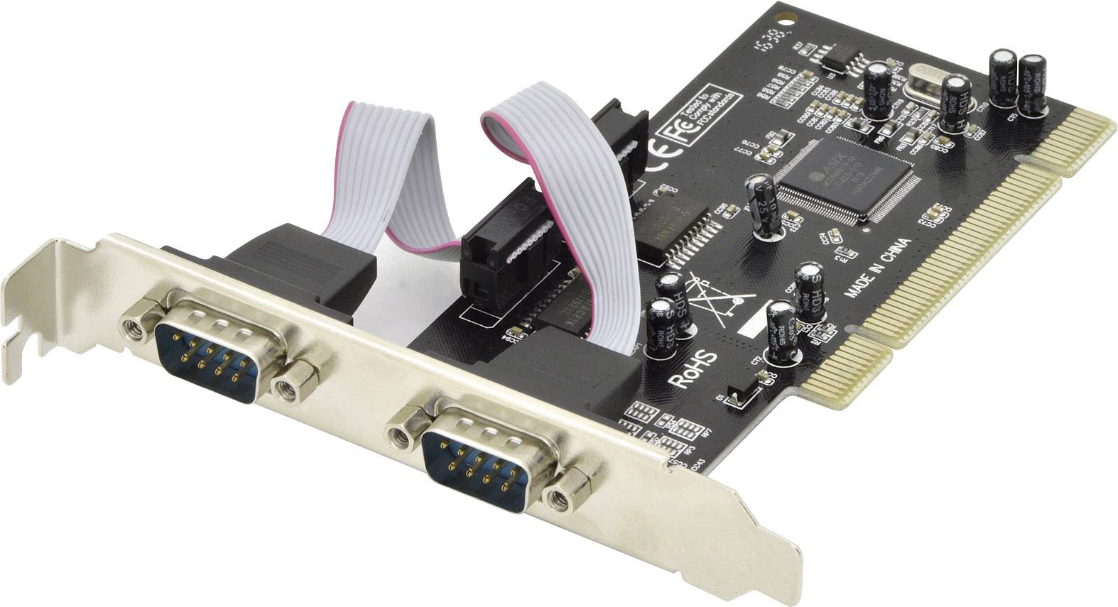 Digitus DIGITUS 2 ports Serial interface Serial (9pin) PCI