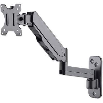 Manhattan 461610 Monitor wall mount 1 Display(s) 43,2 cm (17") - 81,3 cm (32") Black Rotatable, Height-adjustable, Tilta-0