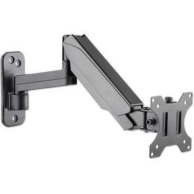Manhattan 461610 Monitor wall mount 1 Display(s) 43,2 cm (17") - 81,3 cm (32") Black Rotatable, Height-adjustable, Tilta-2