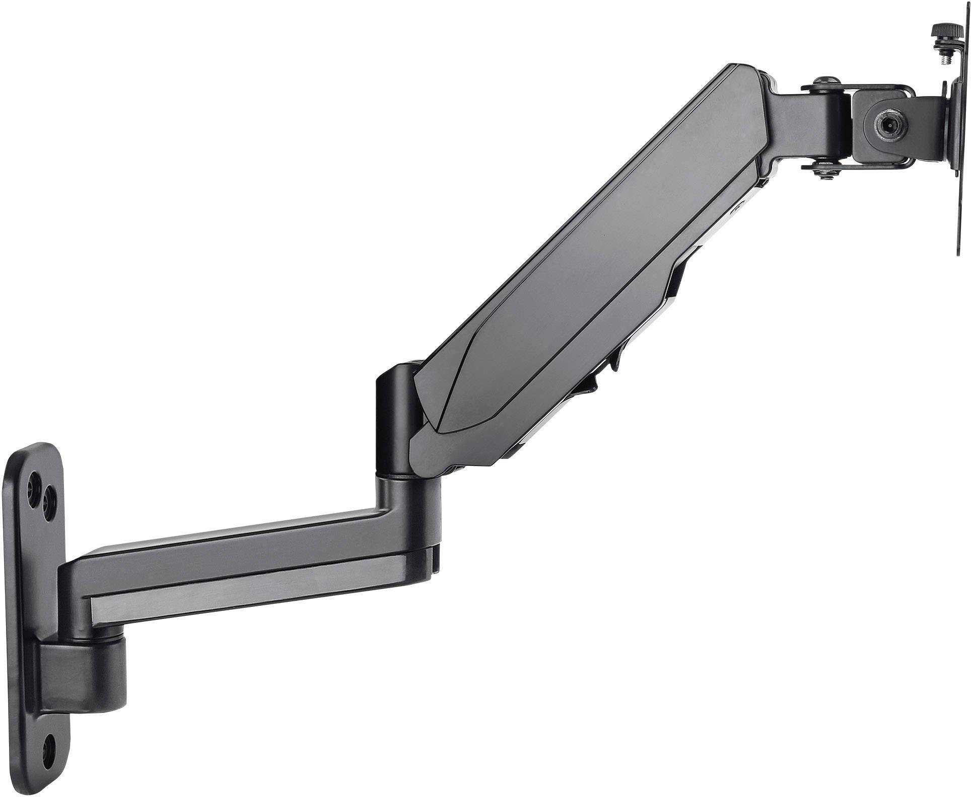 Manhattan Monitor wall mount 461610 1 Display(s) 43,2 cm (17") - 81,3 cm (32") Black Rotatable, Height-adjustable, Tilta-4