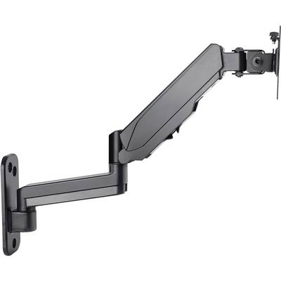Manhattan 461610 Monitor wall mount 1 Display(s) 43,2 cm (17") - 81,3 cm (32") Black Rotatable, Height-adjustable, Tilta-4
