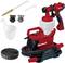 Electric Paint Spray System in Red with Accessories: Funnel, Cleaning Brush, Nozzle. Suitable for even application of paint.