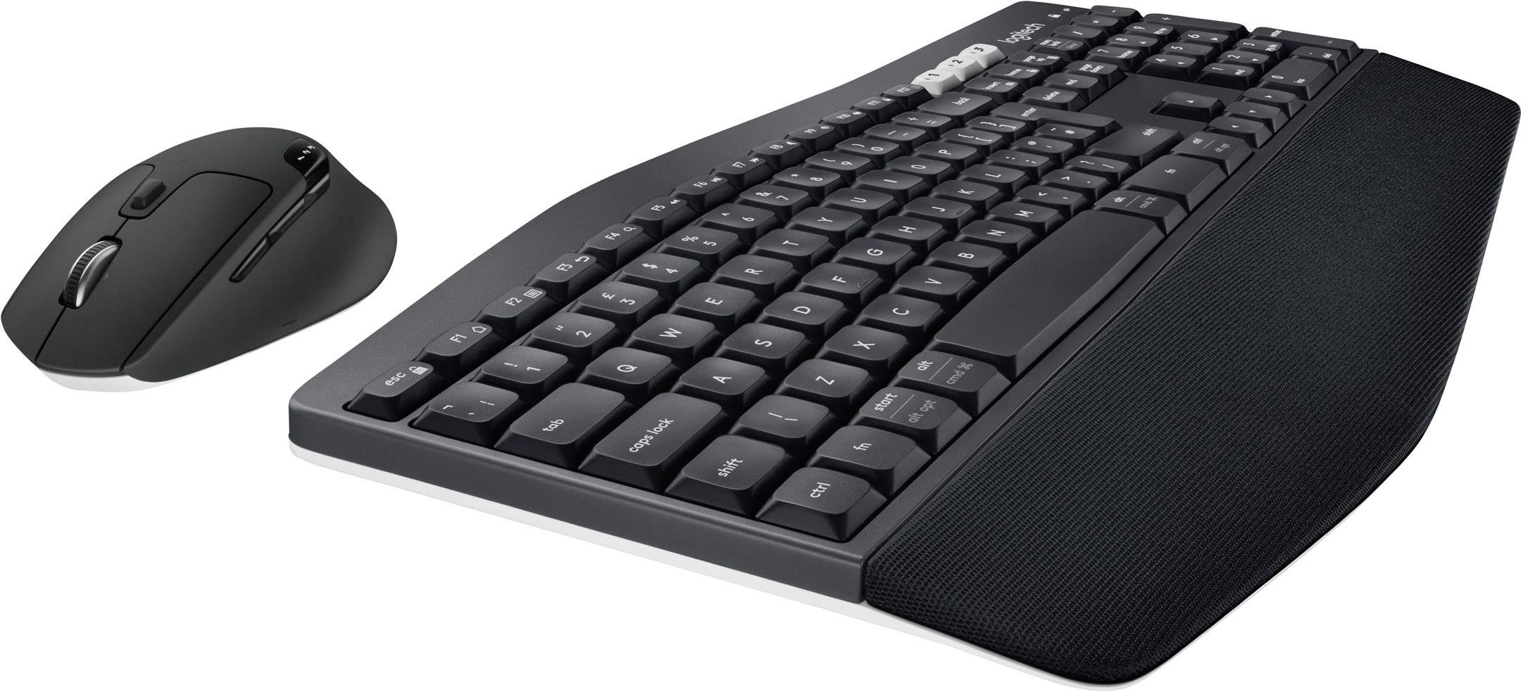 Logitech MK850 PERFORMANCE Bluetooth® Keyboard and mouse set Ergonomic English (UK), QWERTY Black-3