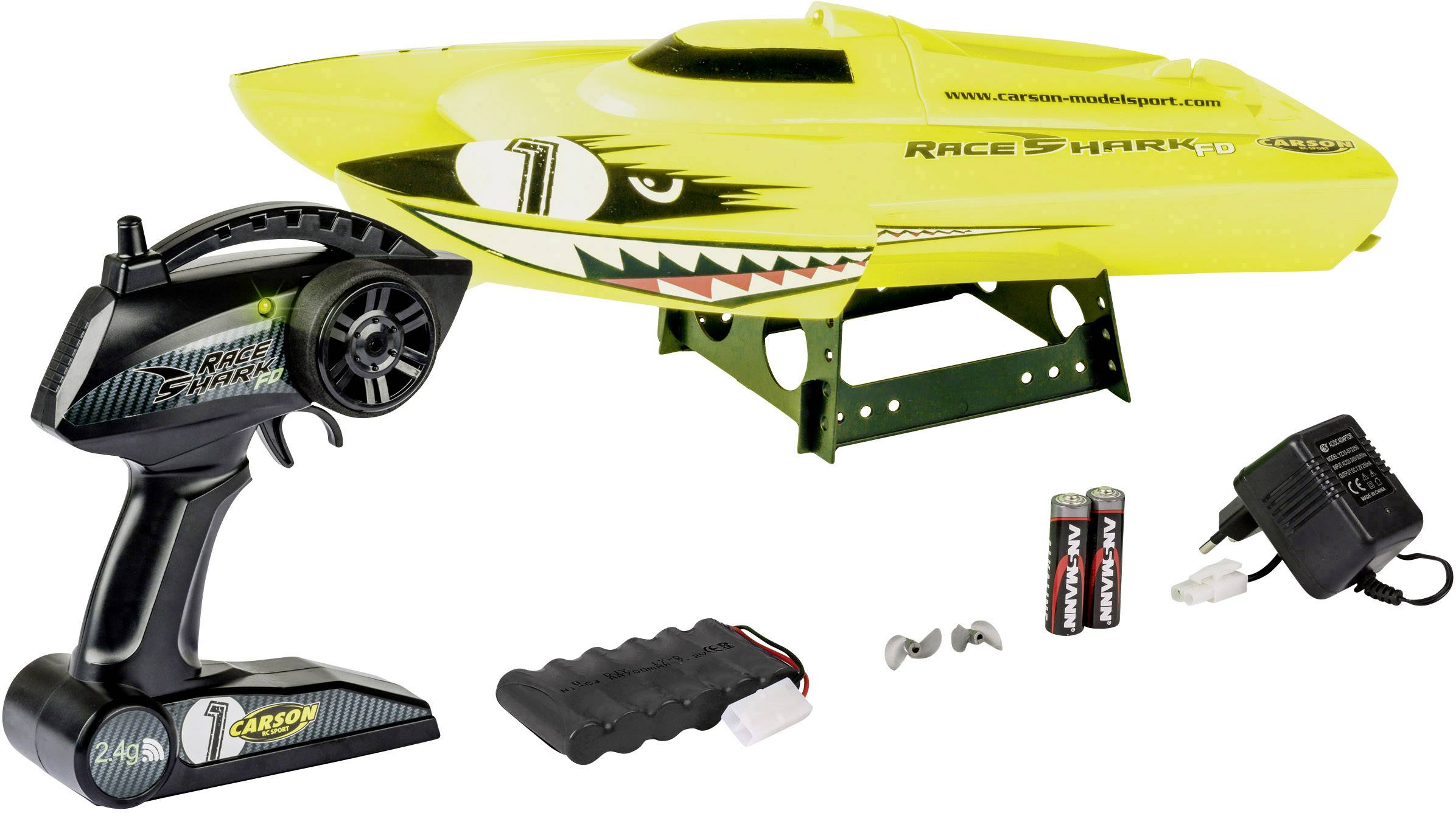 Image of Carson Modellsport Race Shark FD RC model speedboat 100% RtR 395 mm