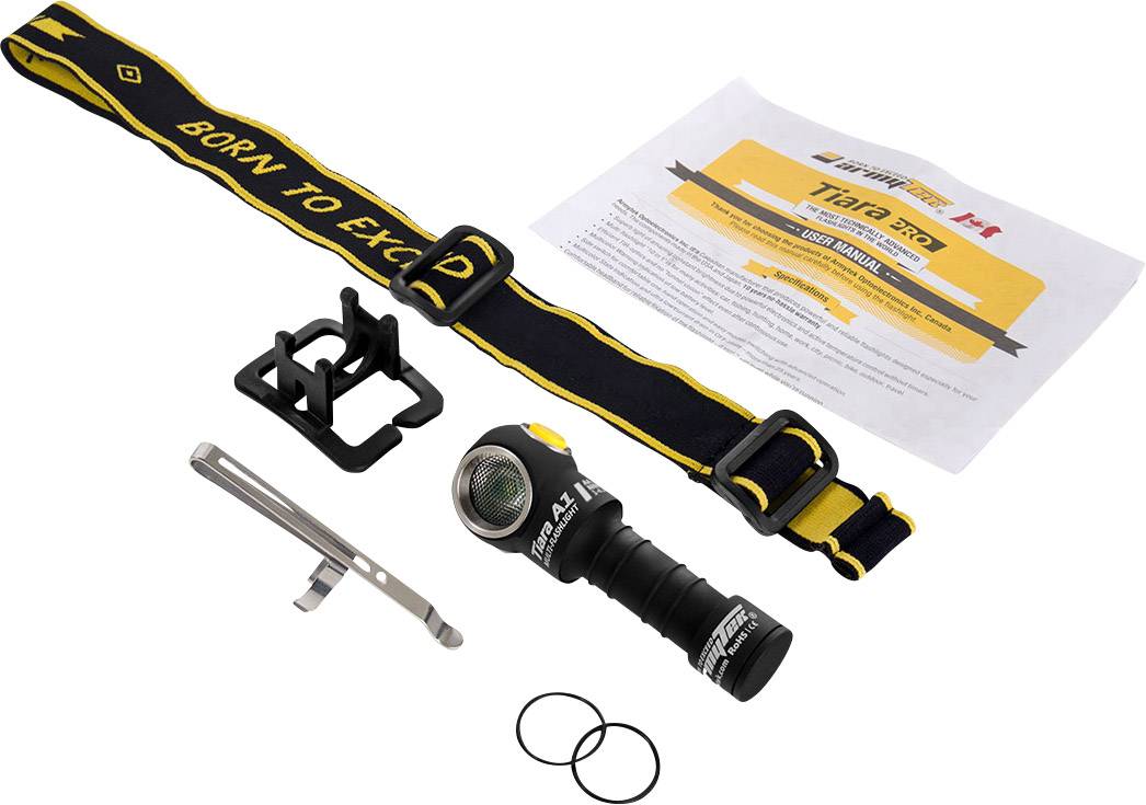 ArmyTek Tiara A1 v2 LED (monochrome) Headlamp rechargeable 450 lm F00102SC-1