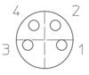 Lutronic 1030 Sensor/actuator connector (pre-fab) M8 Connector, straight 2.00 m No. of pins (RJ): 4 1 pc(s)