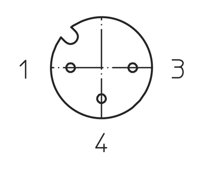 Lutronic 1135 Sensor/actuator connector (pre-fab) M12 Connector, right angle 2.00 m No. of pins (RJ): 3 1 pc(s)-1