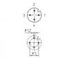 Lutronic 1234 Sensor/actuator built-in connector M12 Plug, mount No. of pins (RJ): 4 1 pc(s)