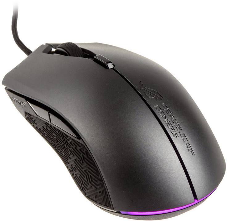 Asus ROG Strix Evolve USB Gaming mouse Optical Backlit Black | Conrad.com