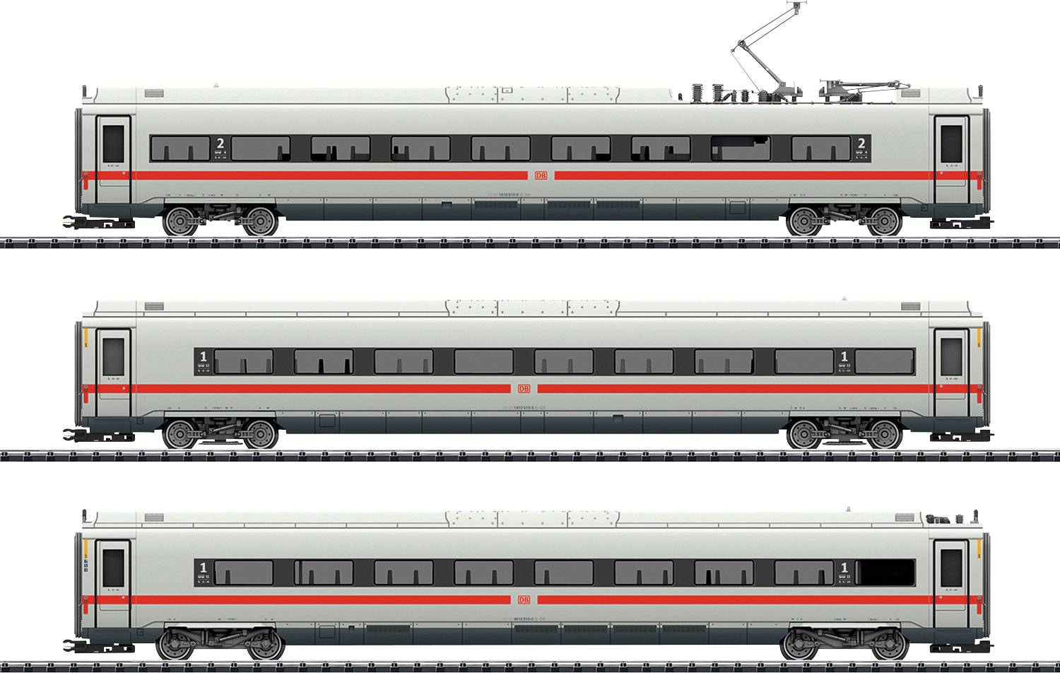 Image of TRIX T23971 H0 3er set additional wagon ICE 4 of DB AG