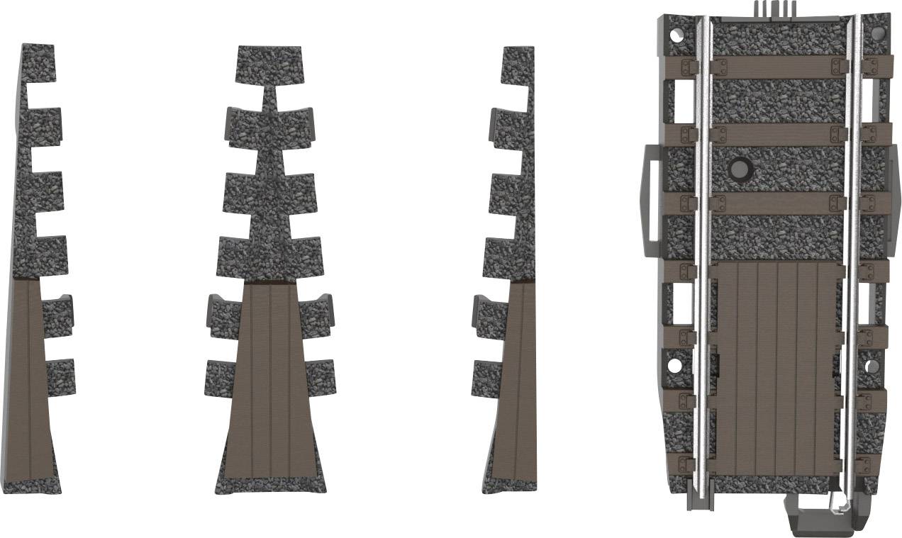 'Table design with locking mechanism in various views.'